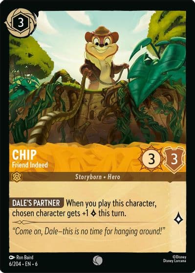 Chip Friend Indeed Azurite Sea Lorcana card