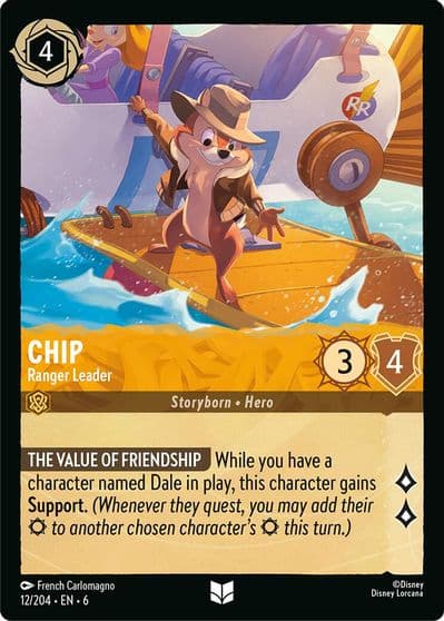Chip Ranger Leader Azurite Sea Lorcana card