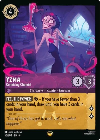 Yzma Conniving Chemist Azurite Sea Lorcana card