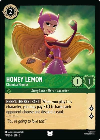 Honey Lemon Chemical Genius Azurite Sea Lorcana card