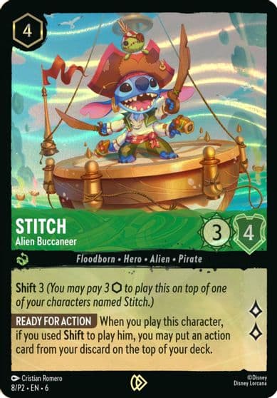 Stitch Alien Buccaneer Stitch Collectors Gift Set Promo Disney Lorcana Promo Cards Lorcana card