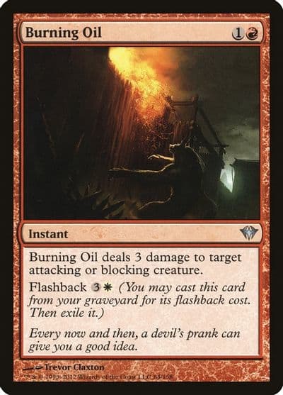 Burning Oil Dark Ascension Magic card