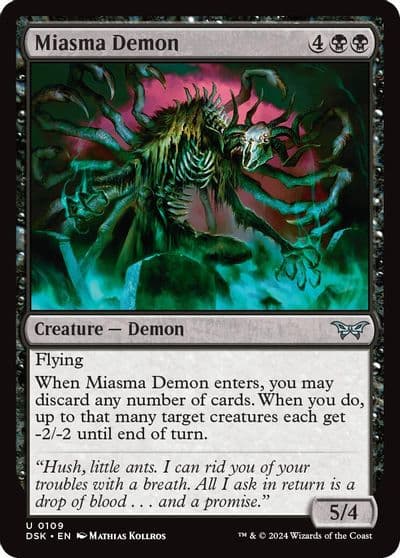 Miasma Demon Duskmourn: House of Horror Magic card