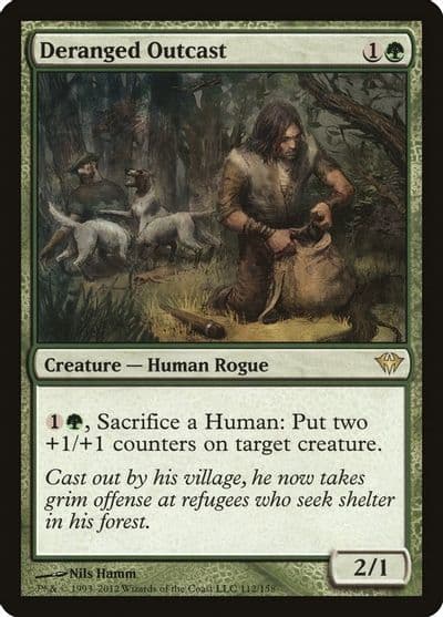 Deranged Outcast Dark Ascension Magic card