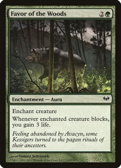 Favor of the Woods Dark Ascension Magic card