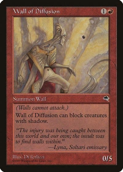 Wall of Diffusion Tempest Magic card