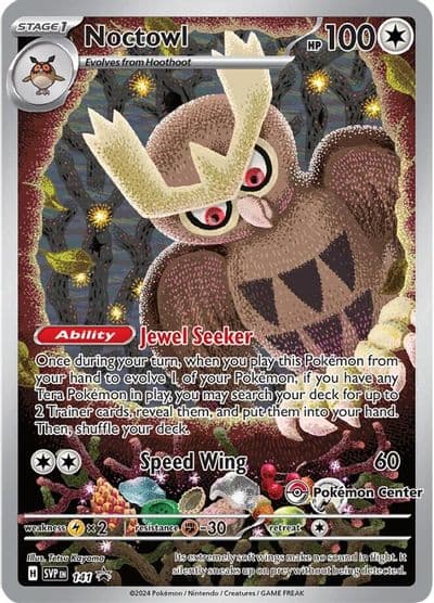 Noctowl - 141 (Pokemon Center Exclusive) SV: Scarlet & Violet Promo Cards Pokemon card