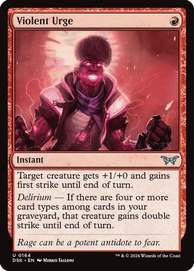 Violent Urge Duskmourn: House of Horror Magic card