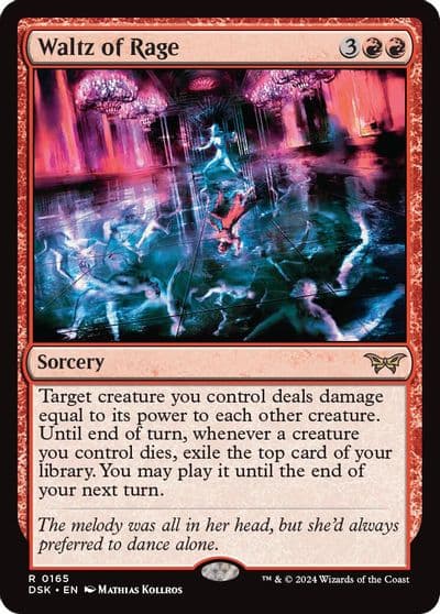 Waltz of Rage Duskmourn: House of Horror Magic card