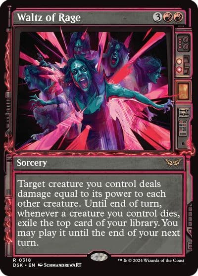 Waltz of Rage Showcase Duskmourn: House of Horror Magic card