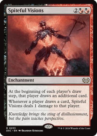 Spiteful Visions Commander: Duskmourn: House of Horror Magic card