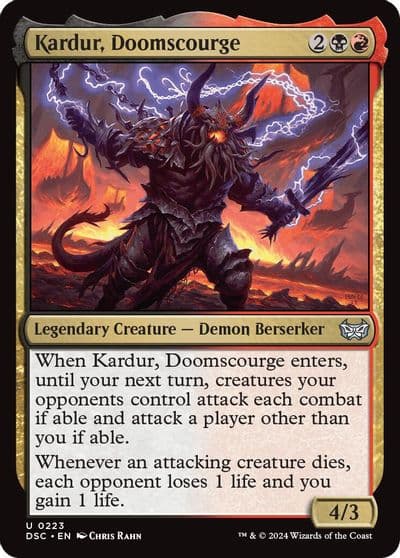 Kardur Doomscourge Commander: Duskmourn: House of Horror Magic card