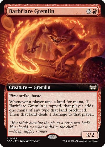 Barbflare Gremlin Extended Art Commander: Duskmourn: House of Horror Magic card