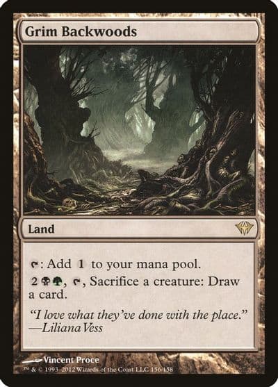 Grim Backwoods Dark Ascension Magic card