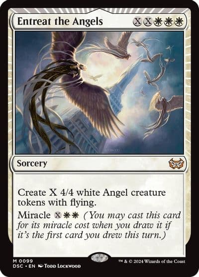 Entreat the Angels Commander: Duskmourn: House of Horror Magic card