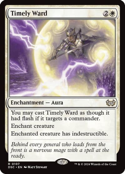 Timely Ward Commander: Duskmourn: House of Horror Magic card