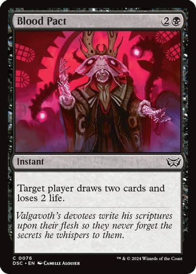 Blood Pact Commander: Duskmourn: House of Horror Magic card