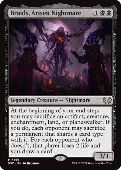 Braids Arisen Nightmare Commander: Duskmourn: House of Horror Magic card