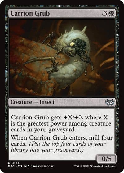 Carrion Grub Commander: Duskmourn: House of Horror Magic card