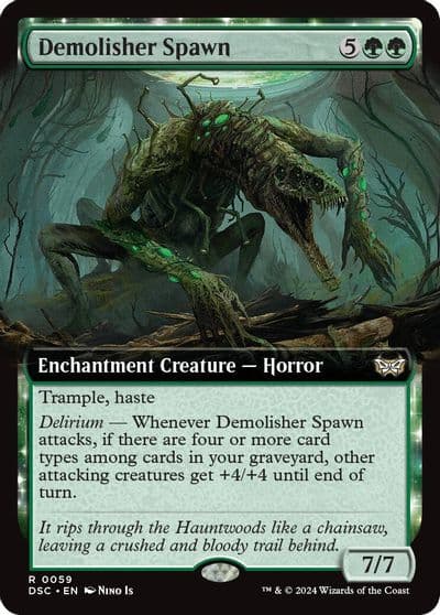 Demolisher Spawn Extended Art Commander: Duskmourn: House of Horror Magic card