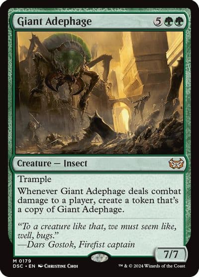 Giant Adephage Commander: Duskmourn: House of Horror Magic card