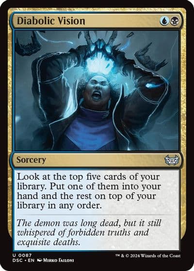 Diabolic Vision Commander: Duskmourn: House of Horror Magic card