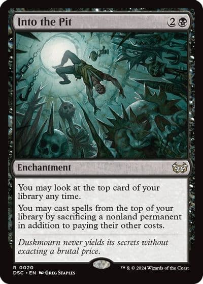 Into the Pit Commander: Duskmourn: House of Horror Magic card