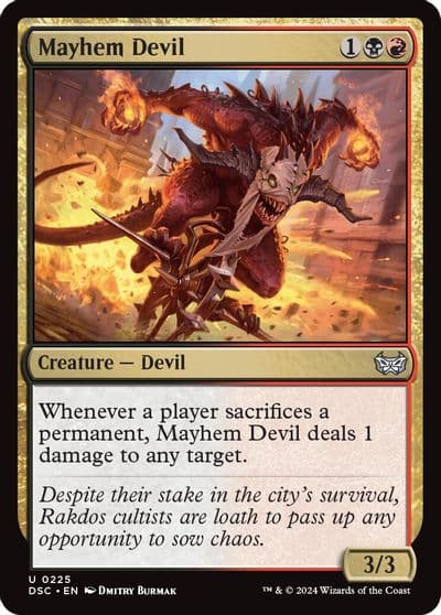 Mayhem Devil Commander: Duskmourn: House of Horror Magic card
