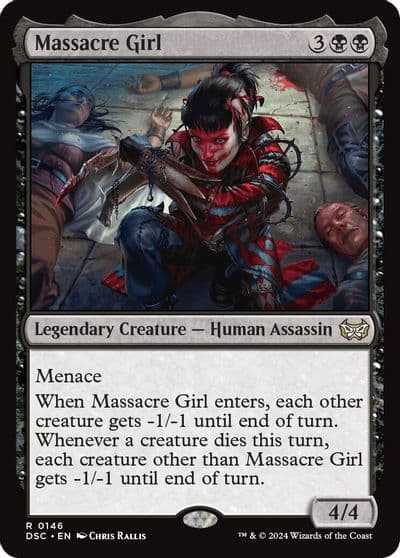Massacre Girl Commander: Duskmourn: House of Horror Magic card