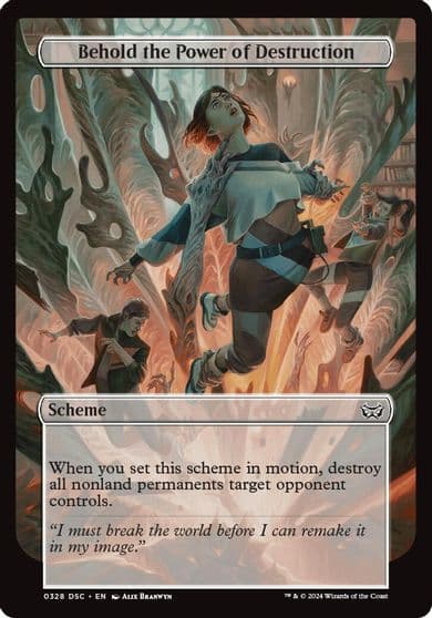 Behold the Power of Destruction Full Art Archenemy: Duskmourn Magic card