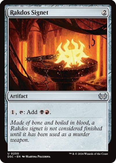 Rakdos Signet Commander: Duskmourn: House of Horror Magic card