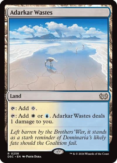 Adarkar Wastes Commander: Duskmourn: House of Horror Magic card