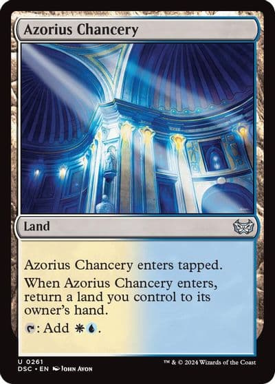 Azorius Chancery Commander: Duskmourn: House of Horror Magic card