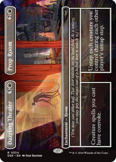 Dazzling Theater Prop Room Borderless Duskmourn: House of Horror Magic card