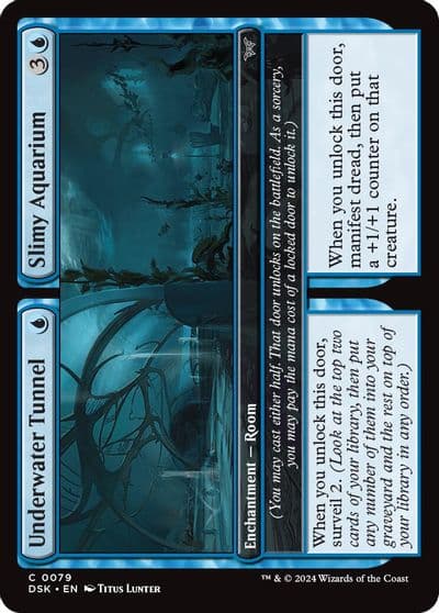 Underwater Tunnel Slimy Aquarium Duskmourn: House of Horror Magic card