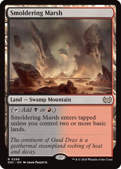 Smoldering Marsh Commander: Duskmourn: House of Horror Magic card