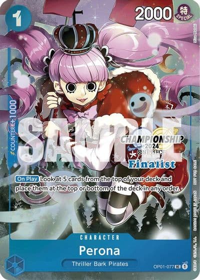 Perona Championship 2024 Finalist Card Set One Piece Promotion Cards One Piece card