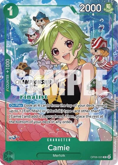 Camie Championship 2024 Finalist Card Set One Piece Promotion Cards One Piece card