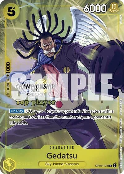 Gedatsu Championship 2024 Top Player Pack One Piece Promotion Cards One Piece card