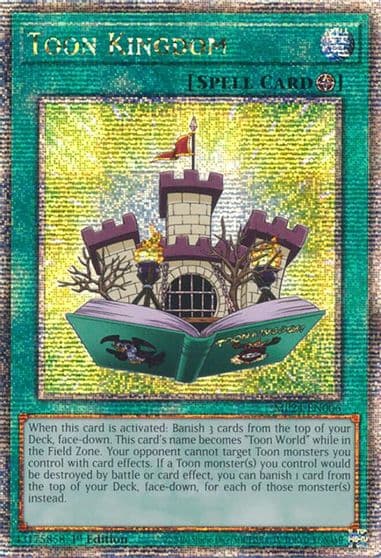 Toon Kingdom Quarter Century Secret Rare 25th Anniversary Tin: Dueling Mirrors Yu-Gi-Oh! card
