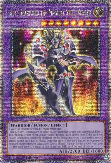 Gilti Gearfried the Magical Steel Knight Quarter Century Secret Rare 25th Anniversary Tin: Dueling Mirrors Yu-Gi-Oh! card