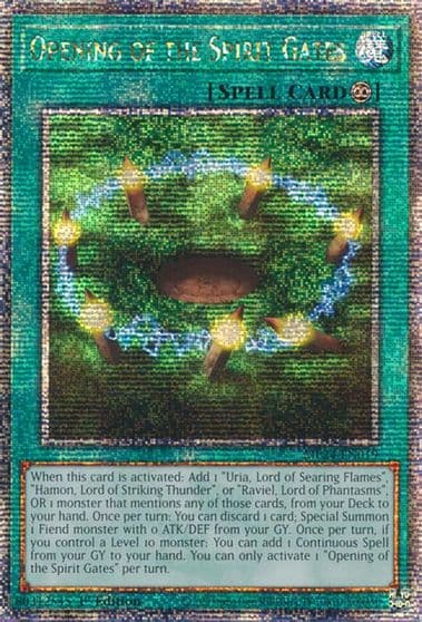 Opening of the Spirit Gates Quarter Century Secret Rare 25th Anniversary Tin: Dueling Mirrors Yu-Gi-Oh! card