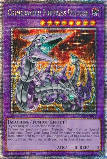 Chimeratech Fortress Dragon Quarter Century Secret Rare 25th Anniversary Tin: Dueling Mirrors Yu-Gi-Oh! card