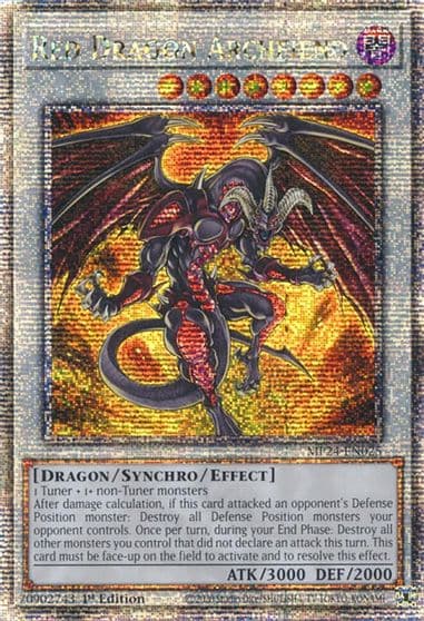 Red Dragon Archfiend Quarter Century Secret Rare 25th Anniversary Tin: Dueling Mirrors Yu-Gi-Oh! card