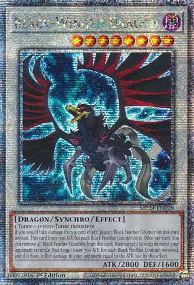Black Winged Dragon Quarter Century Secret Rare 25th Anniversary Tin: Dueling Mirrors Yu-Gi-Oh! card