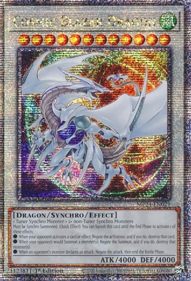 Cosmic Blazar Dragon Quarter Century Secret Rare 25th Anniversary Tin: Dueling Mirrors Yu-Gi-Oh! card