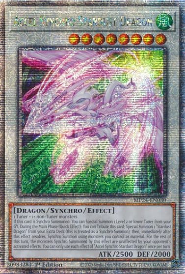 Accel Synchro Stardust Dragon Quarter Century Secret Rare 25th Anniversary Tin: Dueling Mirrors Yu-Gi-Oh! card