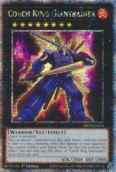 Coach King Giantrainer Quarter Century Secret Rare 25th Anniversary Tin: Dueling Mirrors Yu-Gi-Oh! card
