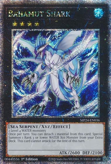 Bahamut Shark Quarter Century Secret Rare 25th Anniversary Tin: Dueling Mirrors Yu-Gi-Oh! card