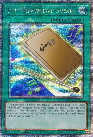 1st Movement Solo Quarter Century Secret Rare 25th Anniversary Tin: Dueling Mirrors Yu-Gi-Oh! card